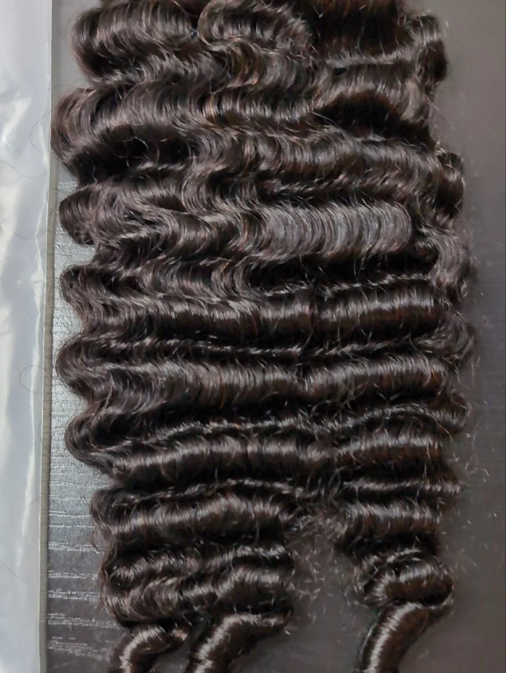 20 In 66 G Human Crochet Hair Burmese Curly With Spiral Ends Natural Black